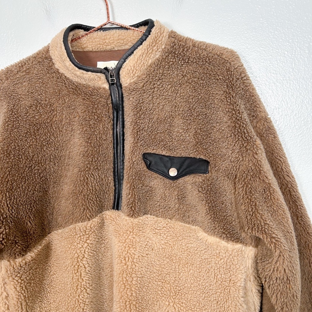 Anine Bing Royce Half Zip Teddy Pullover - Picture 4 of 9